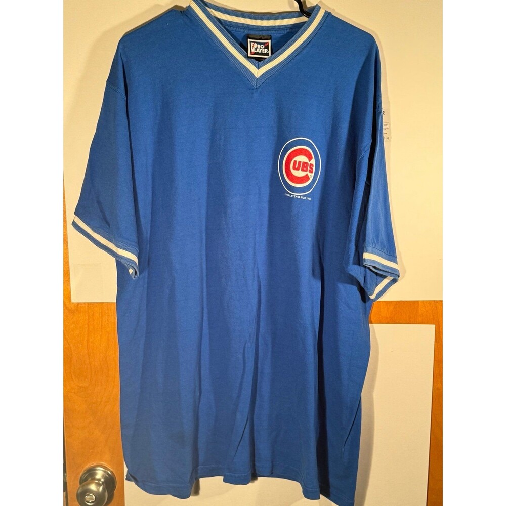 Vintage Pro‎ Player Chicago Cubs V Neck 1998 T Shirt Mens Size XXL Short Sleeve